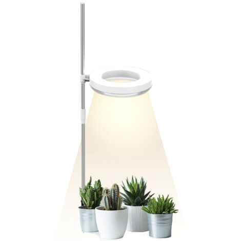 Lampada orticola da interno per piccole piante, mini lampada LED a spettro completo, altezza regolabile, con luce pulsata (IPL) e luce solare, versione singola e doppia