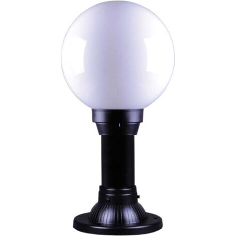 Lampada paletto esterno Kaja Astrid nero opal E27 IP44