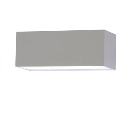 Lampada LED da Muro Rettangolare 9W Doppio Fascio Luminoso Colore Grigio IP65