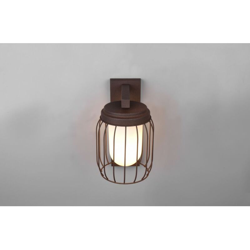 Lampada Parete Gabbia Ruggine 1xE27 Tuela IP44