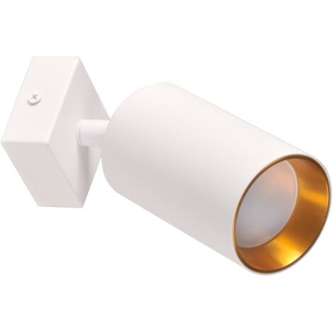 Lampada parete/soffitto 1xGU10 bianca oro Maribel Polux