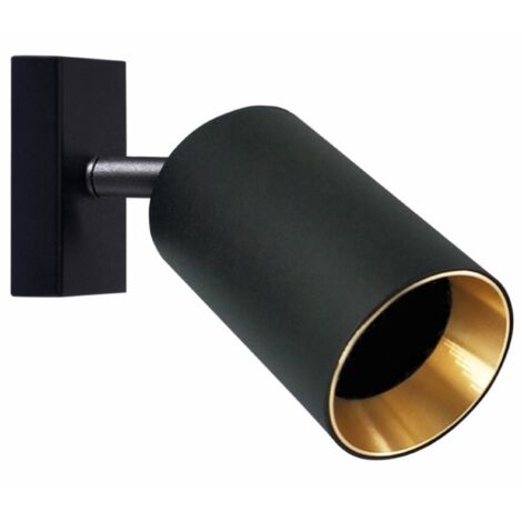 Lampada parete/soffitto 1xGU10 nero oro MARIBEL Polux