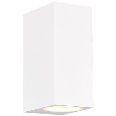 Lampada Parete Squadrata Doppia Emissione GU10 Roya Bianco IP44 Trio Lighting