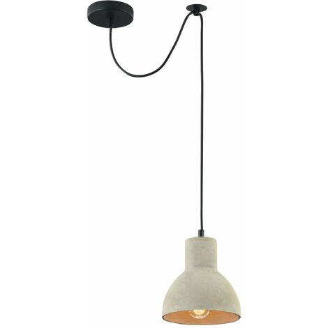Lampada pendente Loft in Metallo Broni Nero