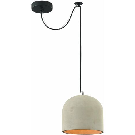 Lampada pendente Loft in Metallo Broni Nero