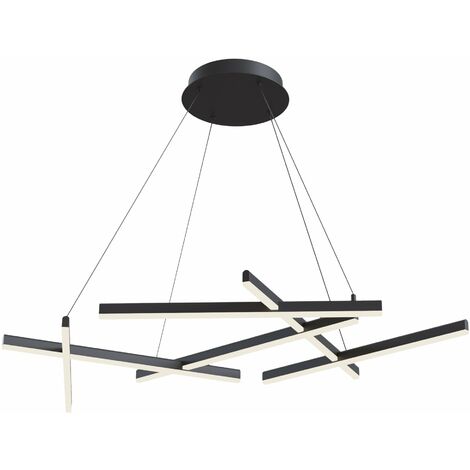 Lampada pendente Modern in Alluminio Line Nero