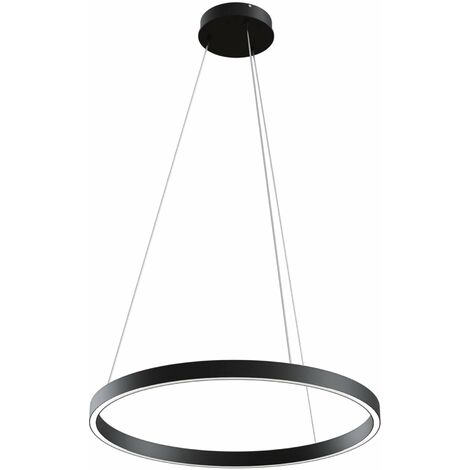 Lampada pendente Modern in Alluminio Rim Nero