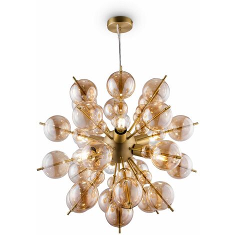 Lampada pendente Modern in Metallo Bolla Ottone