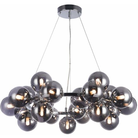Lampada pendente Modern in Metallo Dallas Cromo