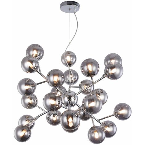 Lampada pendente Modern in Metallo Dallas Cromo