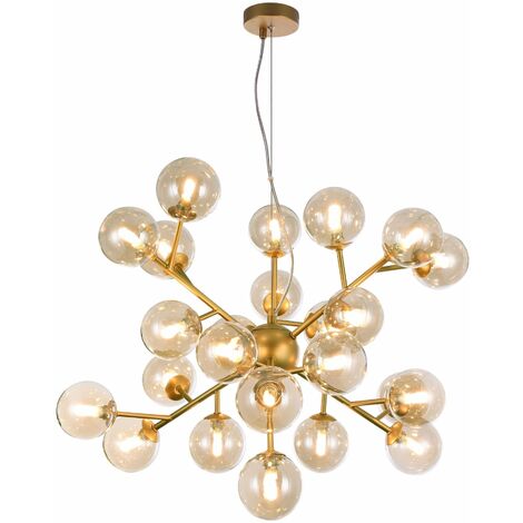 Lampada pendente Modern in Metallo Dallas Oro