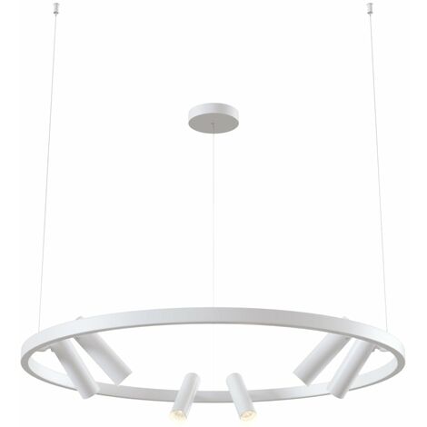 Lampada pendente Modern in Metallo e Acrilico Satellite Bianco