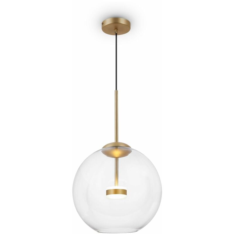 Image of Giordanoshop - Lampada pendente Modern in Metallo e Vetro Cometa Opaco Oro