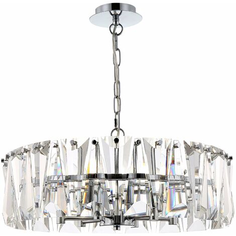 Lampada pendente Modern in Metallo Puntes Cromo