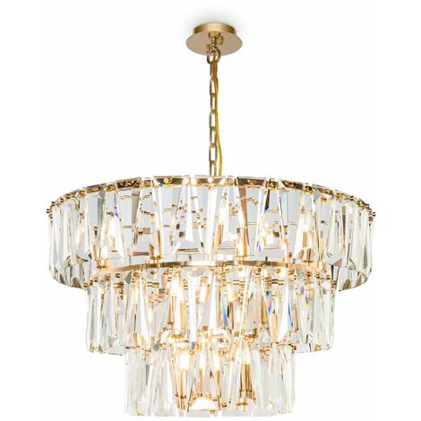 Lampada pendente Modern in Metallo Puntes Oro