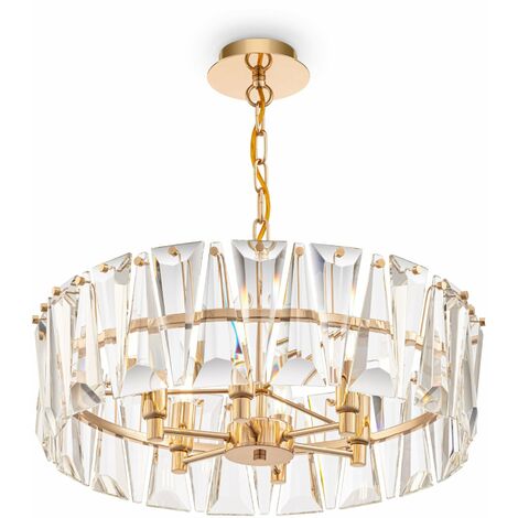 Lampada pendente Modern in Metallo Puntes Oro