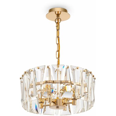 Lampada pendente Modern in Metallo Puntes Oro