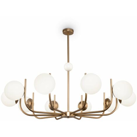 Lampada pendente Modern in Metallo Rendez-vous Ottone