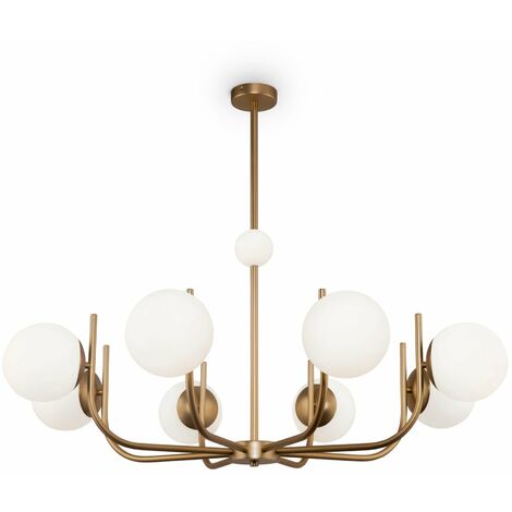 Lampada pendente Modern in Metallo Rendez-vous Ottone