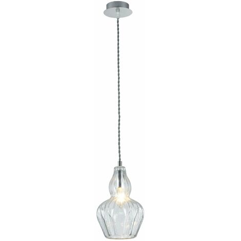 Lampada pendente Pendant in Metallo Eustoma Nickel