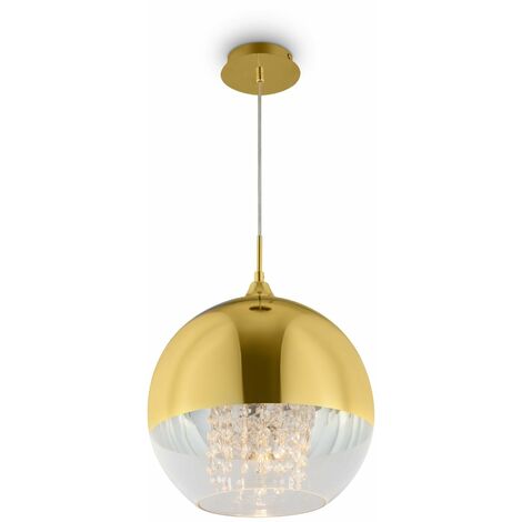 Lampada pendente Pendant in Metallo Fermi Oro
