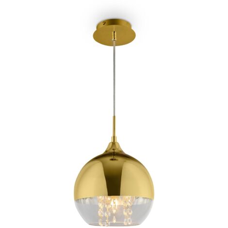 Lampada pendente Pendant in Metallo Fermi Oro