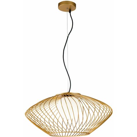 Lampada pendente Pendant in Metallo Plec Oro