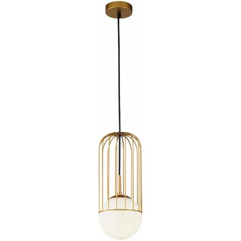 Lampada pendente Pendant in Metallo Telford Oro