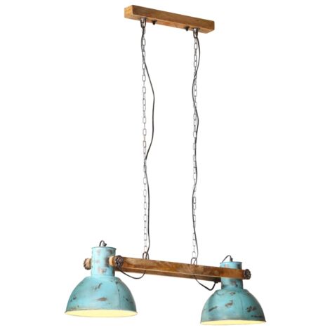 Lampada Pensile 25 W Blu Anticato 85x28x109 cm E27 vidaXL