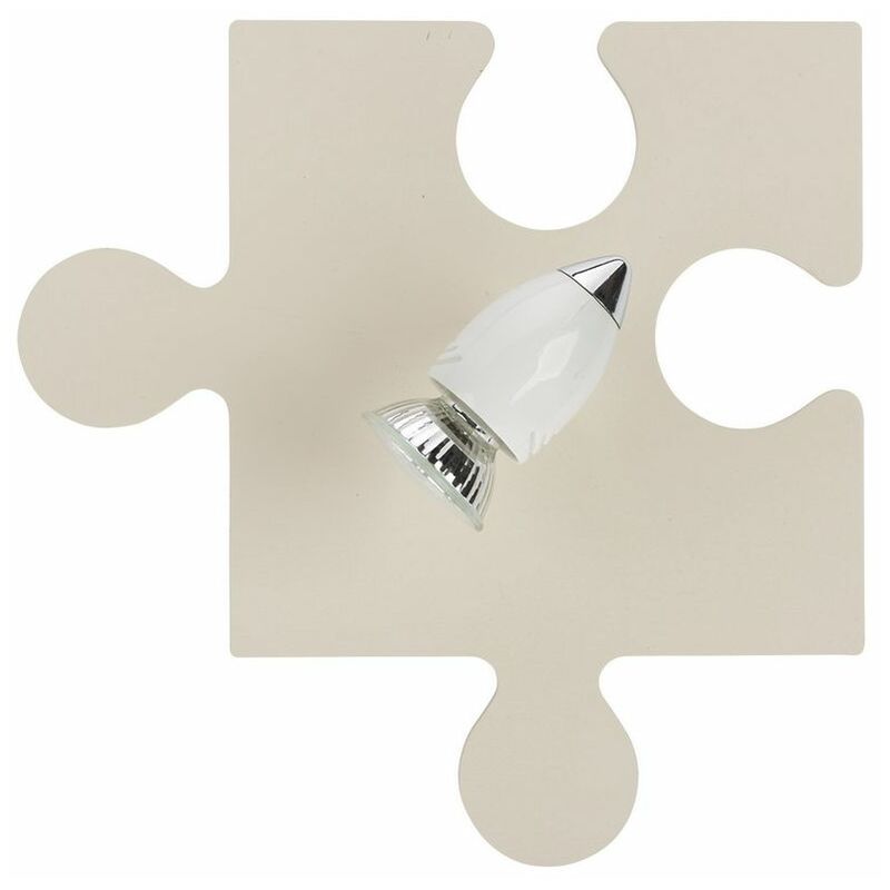 Image of Lampada per bambini puzzle in ecru - Ecru