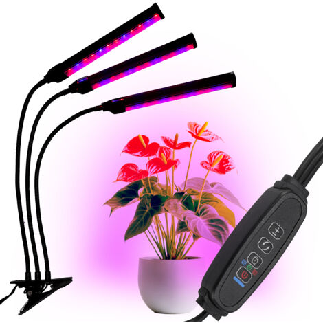 Lampada per crescita piante a LED 72 diodi TIMER 25 W coltivazione di piante domestiche senza alimentatore