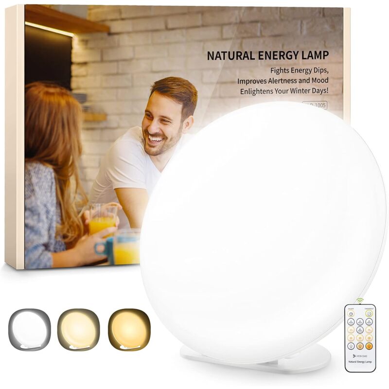 Image of Lampada per terapia della luce Lampada sdd 10000 Lux con 3 modalità colore, 5 livelli di luminosità, lampada portatile per terapia della luce con