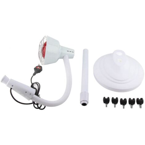 Lampada per terapia di riscaldamento a luce infrarossa con supporto da pavimento da 275 W, per alleviare il dolore, lampada per la cura della pelle regolabile, 220-240 V