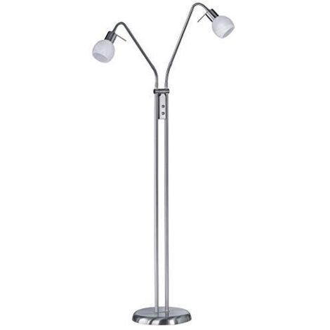 Lampada Piantana 2 Diffusori Flessibili E14 Vetro Alabrastro Antibes GD Trio