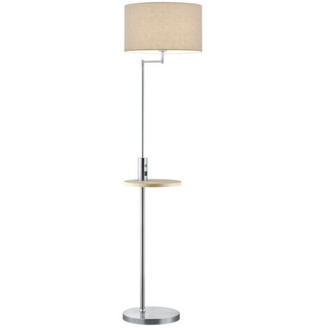 Lampada Piantana 6W Snodo Ricarica USB Smartphone Acciaio Claas GD Trio