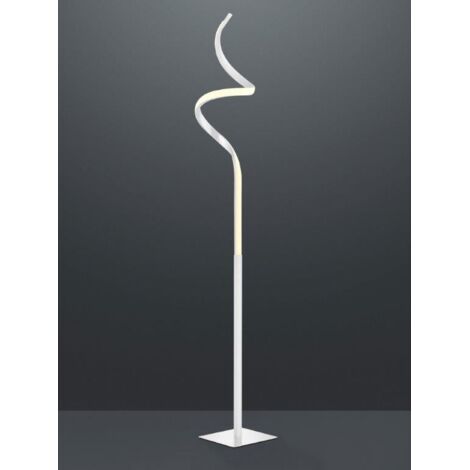 Lampada Piantana Led Moderna Ondulata 145 cm Bianca Course GD Trio