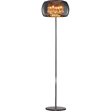 Lampada Piantana Terra Pendagli Vetro H 160 cm Dimmer Vapore GD Trio