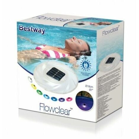 Lampada piscina galleggiante Bestway mod. 58111 solare e luci multicolori a LED
