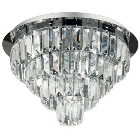 Lampada plafoniera D40cm 9 luci G9 - CASTLE Silver