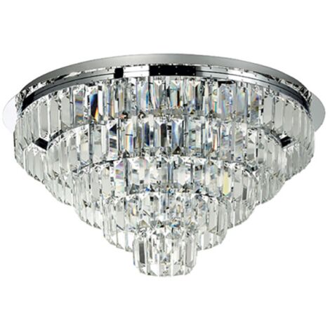Lampada plafoniera D60cm 12 luci G9 - CASTLE Silver