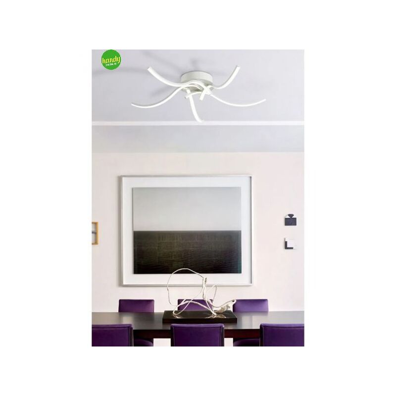 Image of Novecento - Plafoniera a soffitto roxie 35w Ø60 cromo