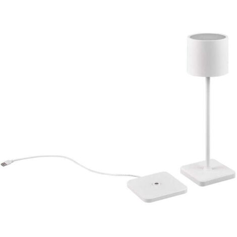 Lampada portatile da esterno Fernandez bianca LED IP54