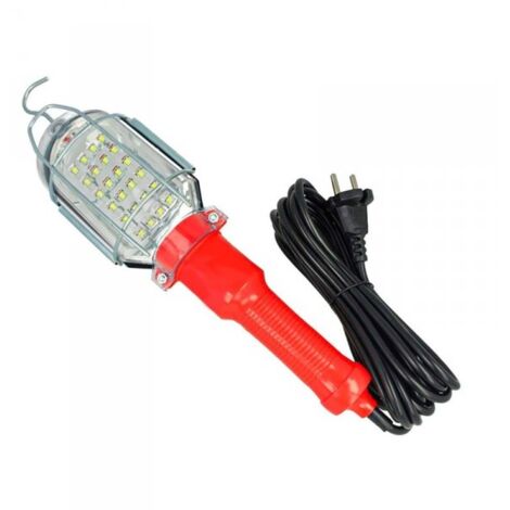 Lampada Portatile da Lavoro Torcia Led Officina Cavo 5 Metri 220V 4,8W 400 Lumen Con Interruttore