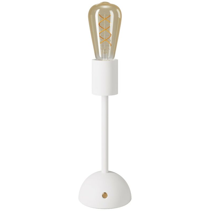 Image of Lampada portatile e ricaricabile Cabless02 con lampadina Edison dorata Con lampadina - Bianco - Con lampadina