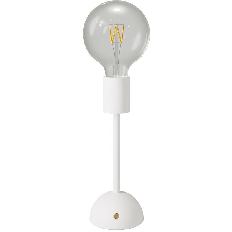 Image of Creative Cables - Lampada portatile e ricaricabile Cabless02 con lampadina globo G125 Con lampadina - Bianco - Con lampadina
