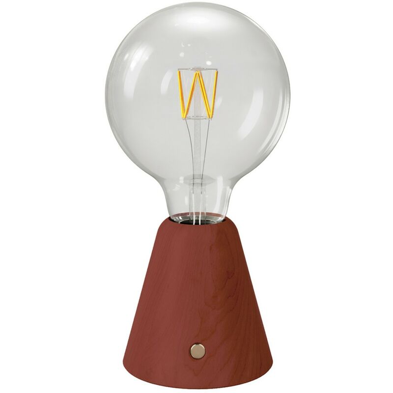 Image of Lampada portatile ricaricabile Cabless01 con lampadina globo G125 Con lampadina - Terracotta - Con lampadina