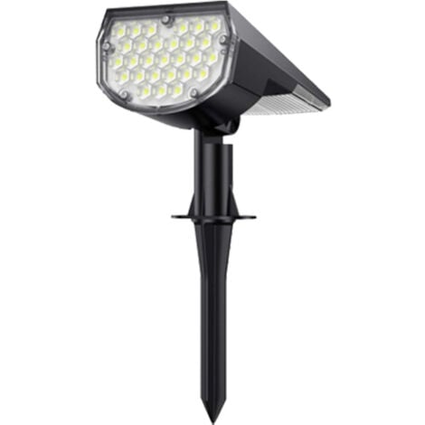 Lampada Potente [37LED/] Faretto Solare da Esterno IP65 Impermeabile, Luce, Illuminazione per Decorazioni da Giardino (Bianco Freddo)-RAPANDA