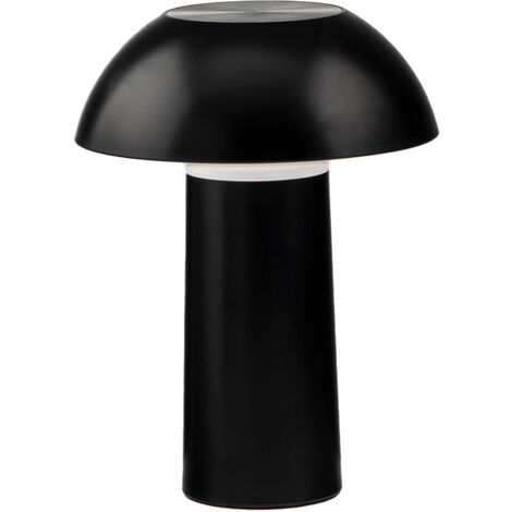"Lampada ricaricabile MIKES nera 4.5W 4000K (luce naturale) con touch dimmer e CCT"