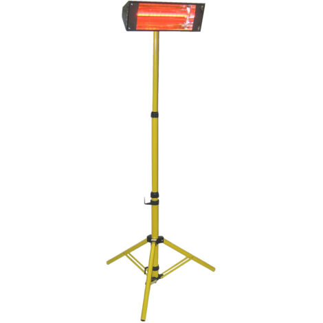 Lampada riscaldante ad infrarossi IP20 Base Treppiedi 1500W 140h cm Art-Eco HLX15PY