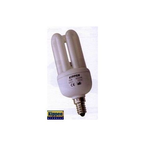 Lampada risparmio energetico 18W E14  3 tubi  Kippen